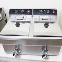 2025 Prix Offres Spéciales En Acier Inoxydable Friteuse Équipement De Cuisine Commerciale Double Réservoirs 12L Friteuse Électrique pour Restaurant
