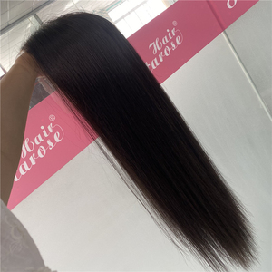 Parrucca di Capelli Umani Vergini Grezzi Europei 22" Colore <span class=keywords><strong>Naturale</strong></span> Lisci con Lace Front in <span class=keywords><strong>Vera</strong></span> Seta HD e Nodi Invisibili Parrucca Ebraica - Product Image 2