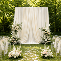 Voile de scène en tissu extensible à double plis en soie de lait pour mariage, décoration nuptiale, toile de fond d'hôtel, marque Jianan, vente en gros, livraison gratuite