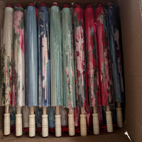 K216 Parapluies décoratifs japonais et chinois pour plafond, accessoires de danse, parasols artisanaux en soie et papier huilé