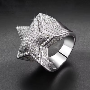 BOJ Hot Selling VVS Moissanite 925 Sterling Silver White Gold Plated Engagement <b>Ring</b> Wedding Gift <b>Men</b> Women Diamond Custom - Product Image 4