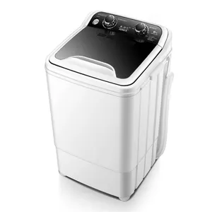 Taşınabilir üst yükleme büyük kapasiteli yarı otomatik çamaşır makinesi karton kutu plastik kurutma makinesi ile ev plastik gövde için 5.6-7kg