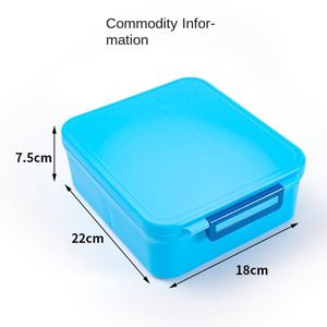 Lonchera Infantil de Plástico PP de Grado Alimenticio, Doble Hebilla Sellada, Antideslizante, Almacenamiento al Vacío, Personalizable, Portátil y Multifuncional - Product Image 3