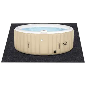 Reusable Durable Washable Floor Mat Protect Wood Floor Under The Indoor Spa Inflatable Hot Tub Mat