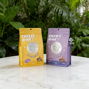 Sachet personnalisé pour aliments pour animaux de compagnie, imprimé, en aluminium, à fond plat, pour croquettes pour chiens, avec fermeture éclair durable - Product Image 6