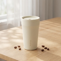 Gobelet à café Hong Ling de haute qualité avec revêtement en poudre, en acier inoxydable 18/8, isolé sous vide, tasses de voyage réutilisables, tasse à café