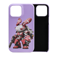 Casing ponsel kulit PU motif UV, casing penutup belakang ponsel cerdas iPhone 15 14 13 12 Pro Max