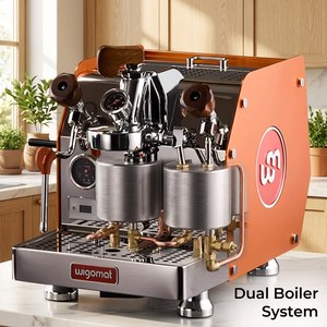เครื่องชงกาแฟเอสเพรสโซกึ่งอัตโนมัติ W12 Art รุ่น E61 ปั๊มโรตารี่ สำหรับใช้ในบ้านและเชิงพาณิชย์ 1. เครื่องชงกาแฟเอสเพรสโซกึ่งอัตโนมัติ Wigomat W12 Art - Product Image 1