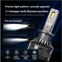 Ampoule de phare LED H1 130W 12500LM 12V en aluminium argenté, IP65, compatible universellement, remplacement de phare de voiture, vente en gros, directement de l'usine