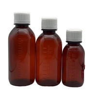 Bouteilles de sirop contre la toux en plastique de médecine liquide vide pour animaux de compagnie de 60ml 100ml 200ml