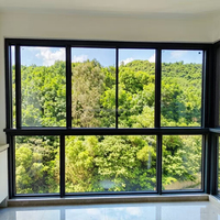 Ventana Corredera de Aluminio con Aislamiento Acústico y Cerradura de Seguridad Antirrobo, de Deslizamiento Suave y Múltiples Vías, para Cocina y Comunidades
