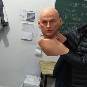 Lifelike simulation realistic masquerade show face changing Silicone headgear comfort mask - Product Image 4