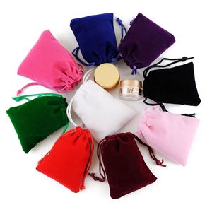 Ulikeke Custom Logo Velvet Flannel <b>Drawstring</b> Pouch Wholesale Jewelry Gift Bag with Daily Usage Customized for Individual Needs - Product Image 1