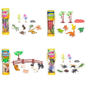 JinYing OEM - Figuras de Animales en Tubo, Sin Olor, Dinosaurios, Safari, Selva, Modelo de Plástico, Mini Figuras de Animales Marinos y Salvajes - Product Image 3
