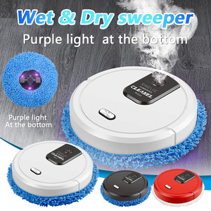 Aspirateur <span class=keywords><strong>Robot</strong></span> Intelligent Rechargeable 3-en-1 avec Fonction Lavage et Vaporisation Humidifiante Alimenté par USB pour Maison - Product Image 4