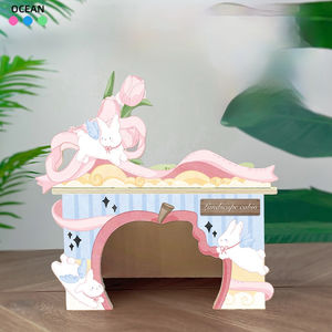 Diseño Original con Temática de Rosas, Escondite Multifuncional y Cómodo para Hámsteres, Hecho de Madera Sólida - Product Image 3