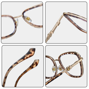 Monture de lunettes papillon 86010 en TR90 et métal, anti-lumière bleue, monture complète unisexe, verres en acétate, origine Taizhou - Product Image 2