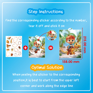 Juego de Inteligencia - Libro de Pintura con Pegatinas 3D por Número para Niños, Pegatinas Reutilizables, Libro de Actividades, Regalos de Cumpleaños para Niños, Juguetes - Product Image 2