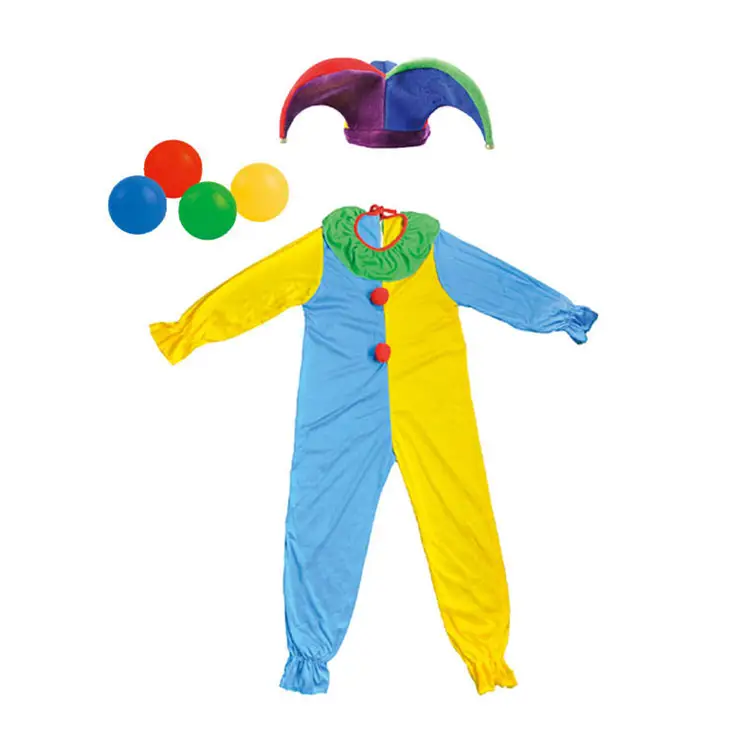 Western clown show cosplay clothes halloween party cosplay costume for kids