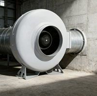 Ventilateur centrifuge à haute circulation d'air et haute qualité pour conduits en fer, avec pales en plastique, faible consommation, vitesse variable, personnalisation OEM/ODM