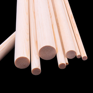 Thanh gỗ tròn, que gỗ, thanh gỗ bạch dương, thẳng và nhẵn, sản xuất trực tiếp tại nhà máy, dùng làm phụ kiện mô hình. - Product Image 4