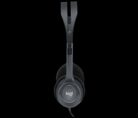 Casque stéréo filaire Logitech H111 avec micro, léger, prise jack 3,5 mm pour PC, ordinateur portable et utilisation multiplateforme