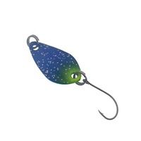 Leurres de pêche artificiels en métal avec hameçons et paillettes colorées 1.3g 2.2g, accessoires de pêche, cuillère métallique