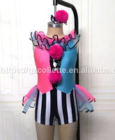 Robe de ballet style western pour filles, tenue de danse pour enfant avec tutu, costume de scène, justaucorps, robe tutu de clown