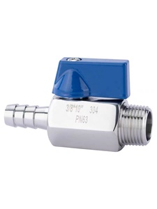 <span class=keywords><strong>Mini</strong></span> robinet à boisseau sphérique en acier inoxydable femelle mâle NPT BSP avec filetage - Product Image 5