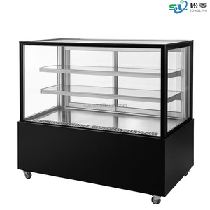 Vitrina Refrigerada de Lujo para Pastelería de 1.5m, Vertical, con Calefacción Eléctrica, Desempañador, <span class=keywords><strong>Puerta</strong></span> de Vidrio - Product Image 3