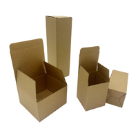 Boîte d'emballage en carton ondulé pliable personnalisée 350 g/m² blanche, noire, marron pour pot de bougie, flacon cosmétique