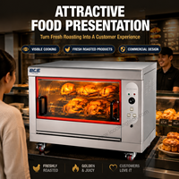 Machine à rôtir le poulet au gaz de 28000 BTU, certifiée CE, fabriquée en Chine, à poser sur table, en vente