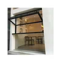 Puerta Plegable de Aluminio con Apertura en Esquina Sin Columnas, Vista Panorámica, Diseño Arquitectónico para Bar en Azotea de Hotel de Lujo, Proyecto de Exhibición