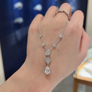 Collier exquis en argent pur S925, nacre, style coréen minimaliste, luxe, amour éternel, inspiré du luxe léger - Product Image 1