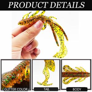 Leurre <span class=keywords><strong>de</strong></span> pêche souple Alpha 13cm 10.6g, odeur <span class=keywords><strong>de</strong></span> crevette, appât flottant en plastique souple pour la pêche en <span class=keywords><strong>eau</strong></span> douce/<span class=keywords><strong>eau</strong></span> salée - Product Image 6