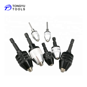 Мини-сверлильный патрон без ключа 0,3-8 мм с шестигранным хвостовиком 1/4 дюйма и круглым хвостовиком, быстросменный адаптер-конвертер для ударного шуруповерта и дрели - Product Image 1