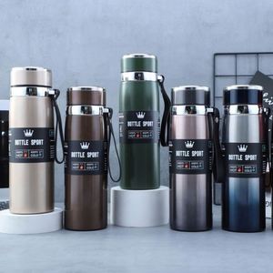 Factory Wholesale 1L 316 Stainless Steel Thermos Bottle <b>Large</b> Capacity Portable Double Wall Vacuum Insulated Sports Water Bottle - Product Image 3