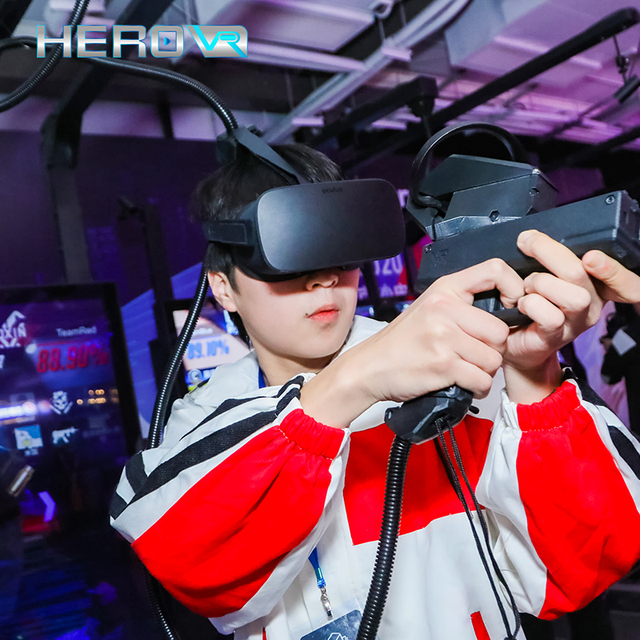 Herovr 9D Vr Shooting Simulation Virtual Reality Gun Arcade Games Machines for Gaming Zone