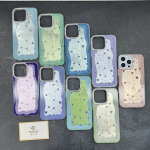 Funda de Teléfono Estética Estilo Coqueta con Patrón Floral de Corazones, Delgada, Suave, de TPU, Linda, Romántica, Regalo <span class=keywords><strong>para</strong></span> Mujer - Product Image 1