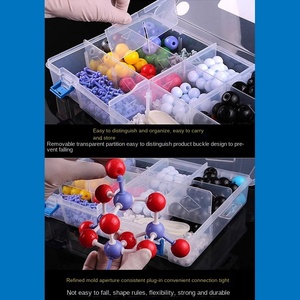 Modelo de Estructura Molecular de Química Orgánica con Bolas <span class=keywords><strong>y</strong></span> Varillas, Juego Completo para Secundaria <span class=keywords><strong>y</strong></span> Preparatoria, Esferas Atómicas en Proporción - Product Image 4