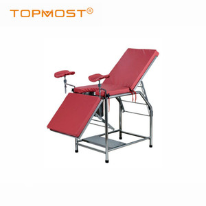 Table d'opération gynécologique en acier inoxydable haut de gamme, manuelle, à manivelle unique, lit d'examen obstétrical - Product Image 2
