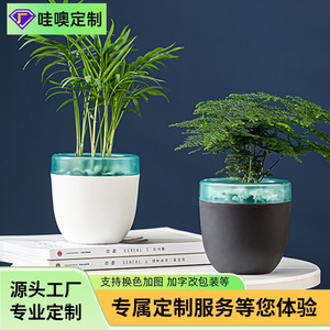 Maceta con Autorriego, Diseño Minimalista, Macetas de Escritorio para Suculentas y Plantas Verdes, Proceso de Moldeo por Inyección - Product Image 5