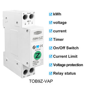 สวิตช์อัจฉริยะ TOMZN Zigbee 63A 1P+N พร้อม WIFI วัดพลังงานไฟฟ้าแบบ Kwh ควบคุมการตั้งเวลา ตัดวงจรไฟฟ้า รีเลย์ MCB รองรับ TUYA Smartlife - Product Image 4