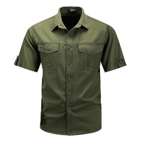 2025 été hommes à manches courtes coton chemise veste haut de gamme à la mode marque Cool ample Style décontracté simple boutonnage nouveau solide