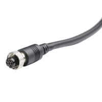 Conector de cable hembra M8 de 4 pines para abrir PUR