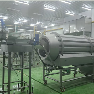 200-300kgh otomatik kızarmış aperatifler kantitatif yağ püskürtücü ve toz yağmurlama baharat sistemi - Product Image 1