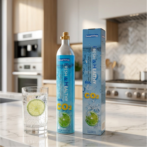 Vente en gros : Bouteille de gaz CO2 rechargeable de 0,6 L à visser pour boissons gazeuses et sodas - Product Image 1