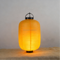 Lanterne suspendue chinoise artisanale en papier japonais LED imprimée sur mesure, motif melon d'hiver, pour décorations publicitaires extérieures