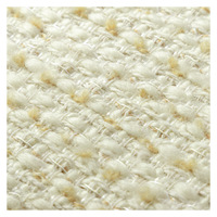 Tissu en tweed tissé avec des fils métalliques en mélange de laine et de polyester pour robes, vestes et manteaux pour femmes