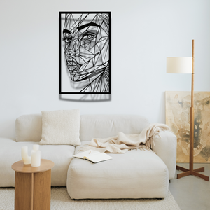 Art mural en métal pour femme, décoration murale en métal, panneau mural, décoration intérieure - Product Image 4